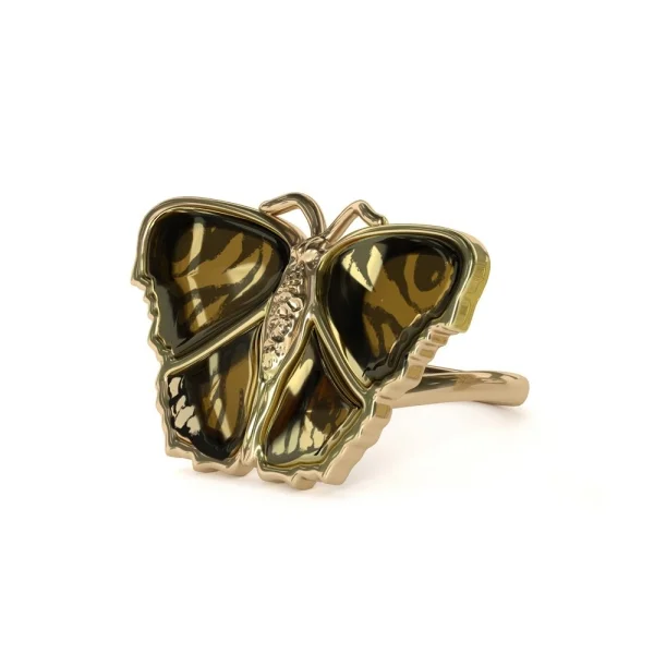 Кольцо серебряное с янтарём R9155ZO SunStone