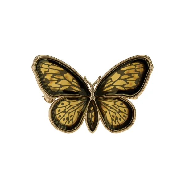Брошь серебряная с янтарём BP9152ZO SunStone