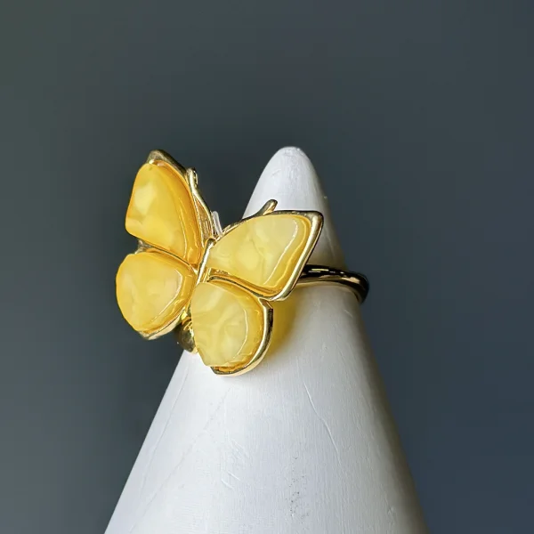 Кольцо серебряное с янтарём R9154ZM SunStone