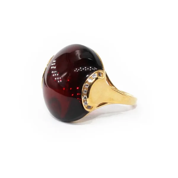 Кольцо серебряное с янтарём R3292ZV SunStone