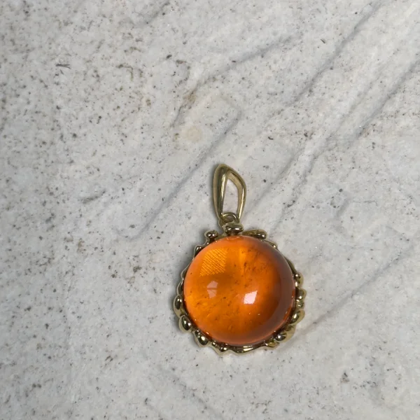 Кулон серебряный с янтарём P000003ZK SunStone