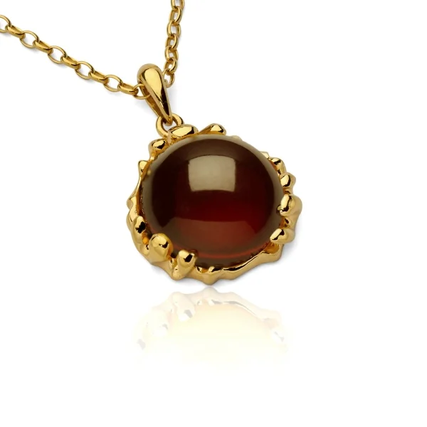 Кулон серебряный с янтарём P000003ZK SunStone