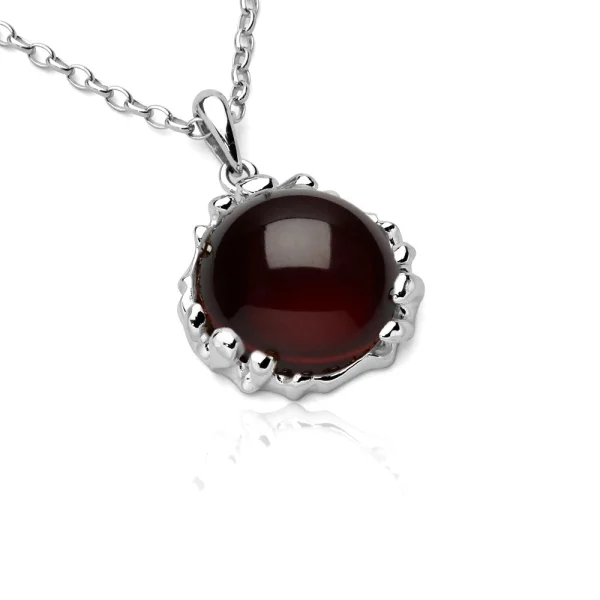 Кулон серебряный с янтарём P000003RV SunStone