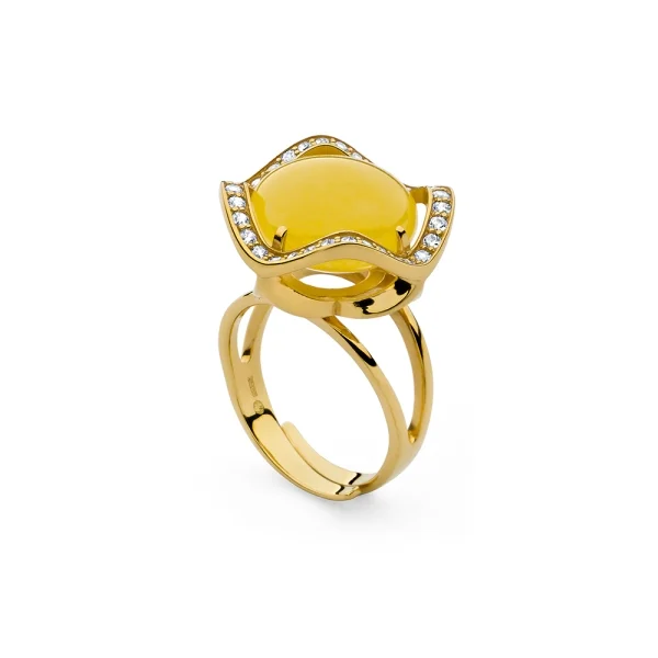 Кольцо серебряное с янтарём R000023ZM SunStone