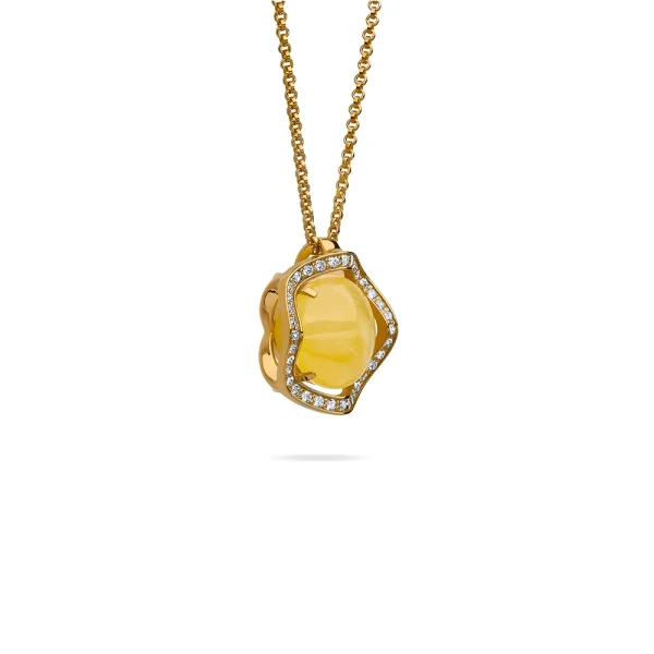 Кулон серебряный с янтарём P000023ZM SunStone