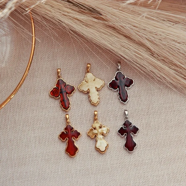 Кулон серебряный с янтарём P9214ZM SunStone