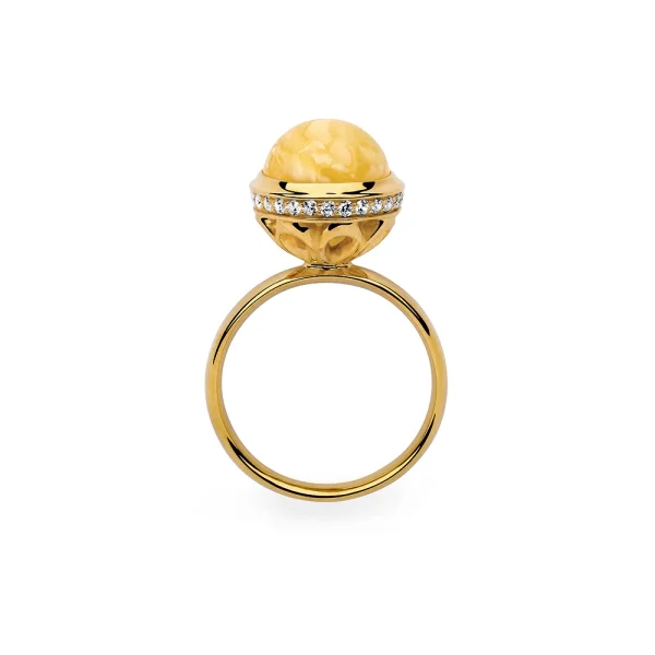 Кольцо серебряное с янтарём R000024ZM SunStone