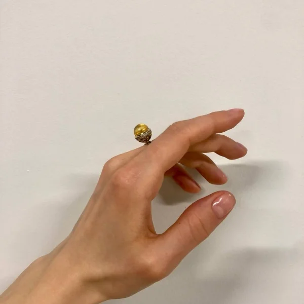 Кольцо серебряное с янтарём R000024ZK SunStone