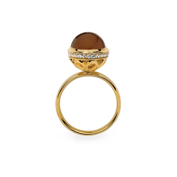 Кольцо серебряное с янтарём R000024ZK SunStone