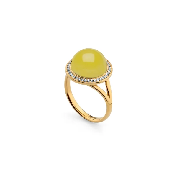 Кольцо серебряное с янтарём R000021ZM SunStone