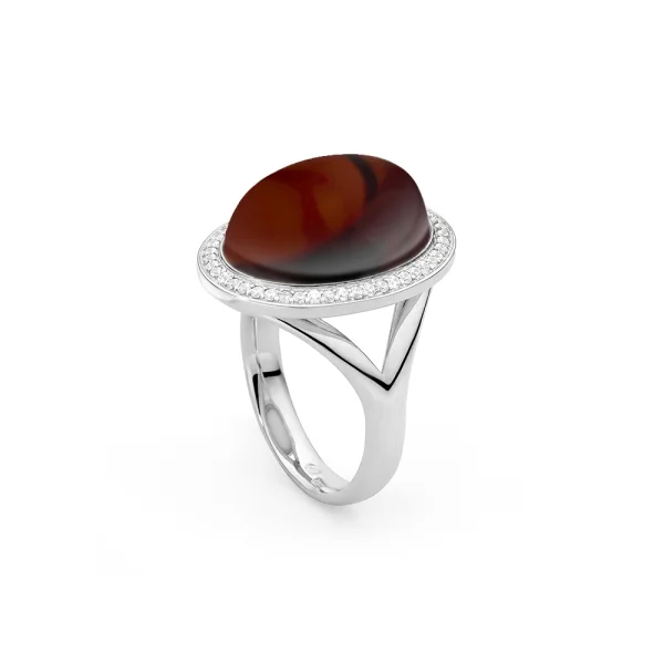 Кольцо серебряное с янтарём R000028RV SunStone