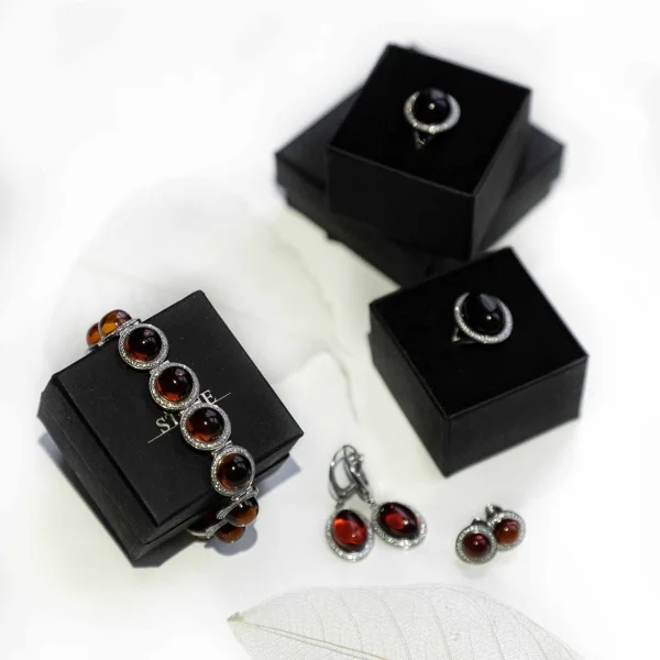 Кольцо серебряное с янтарём R000028RV SunStone