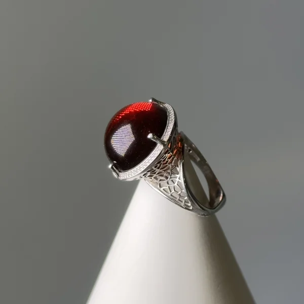Кольцо серебряное с янтарём R000025RV SunStone