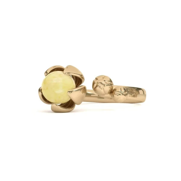 Кольцо серебряное с янтарём R9221ZM SunStone