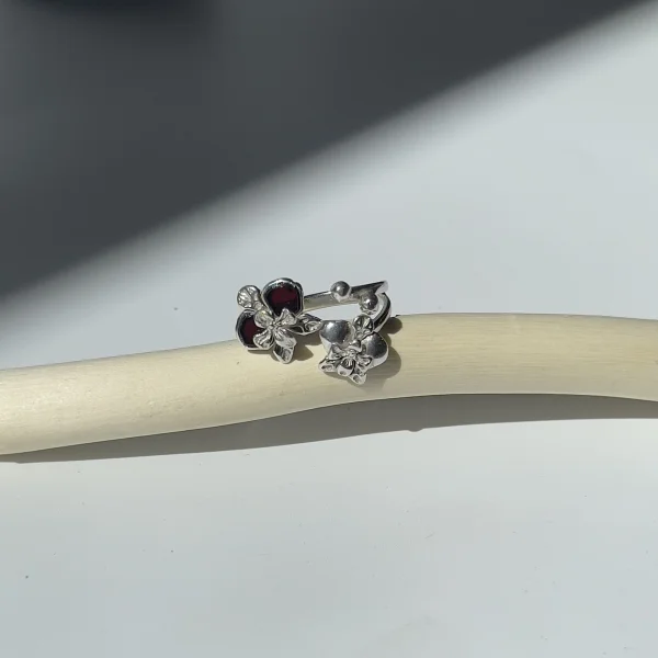 Кольцо серебряное с янтарём R9211RV SunStone