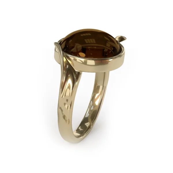 Кольцо серебряное с янтарём R9222ZK SunStone