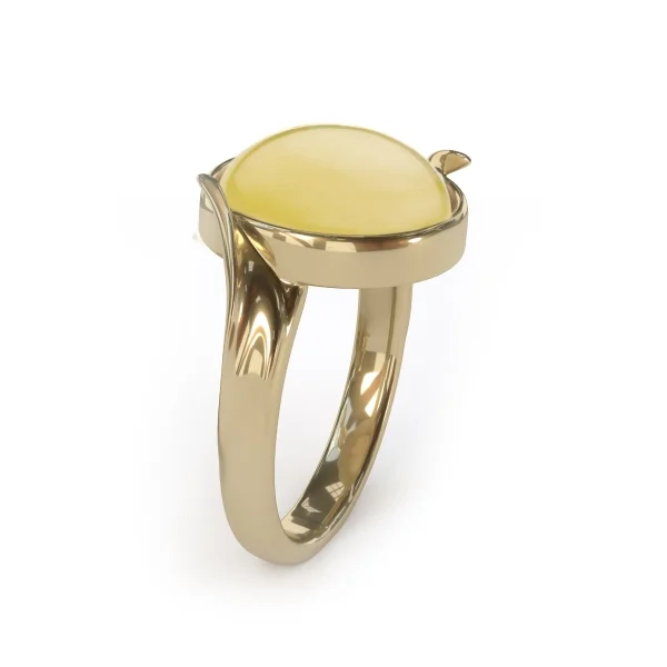 Кольцо серебряное с янтарём R9222ZM SunStone