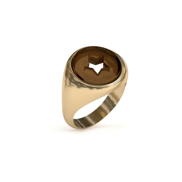 Кольцо серебряное с янтарём R9223ZK SunStone