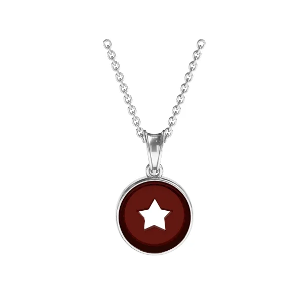Кулон серебряный с янтарём P9223RV SunStone
