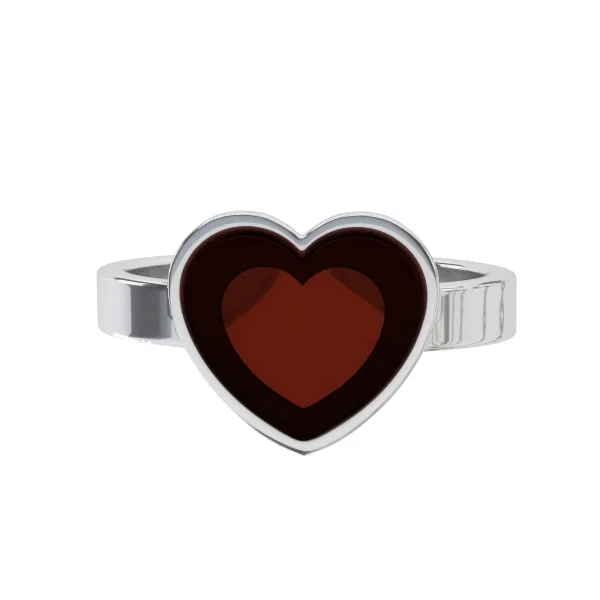 Кольцо серебряное с янтарём R9168RV SunStone